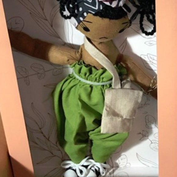 HarperIman 14'' Plush Handmade Linen Doll Imani  BNIB - Picture 4 of 5